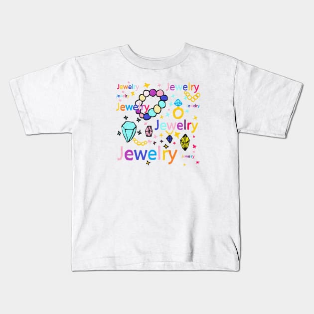 Jewelry Kids T-Shirt by zzzozzo